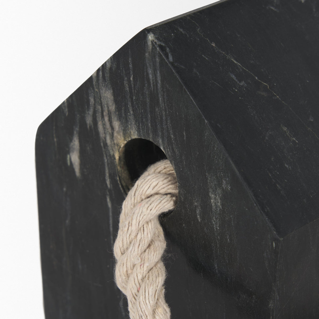 Raena Black Marble House Door Stopper by Mercana at Eve Furniture