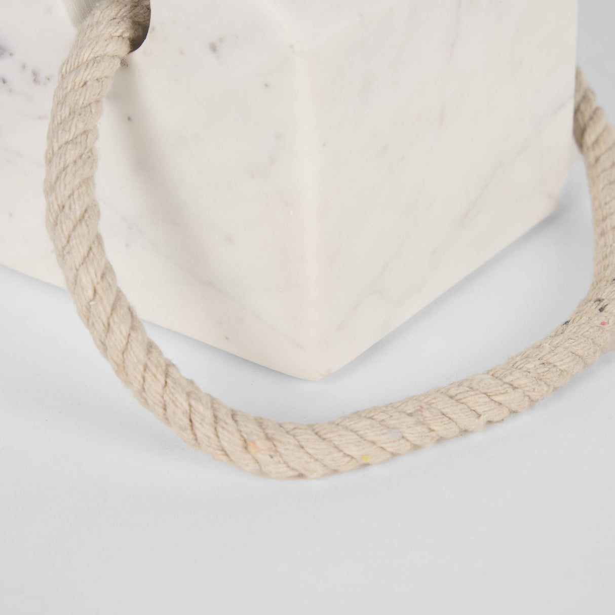 Raena White Marble House Door Stopper by Mercana at Eve Furniture