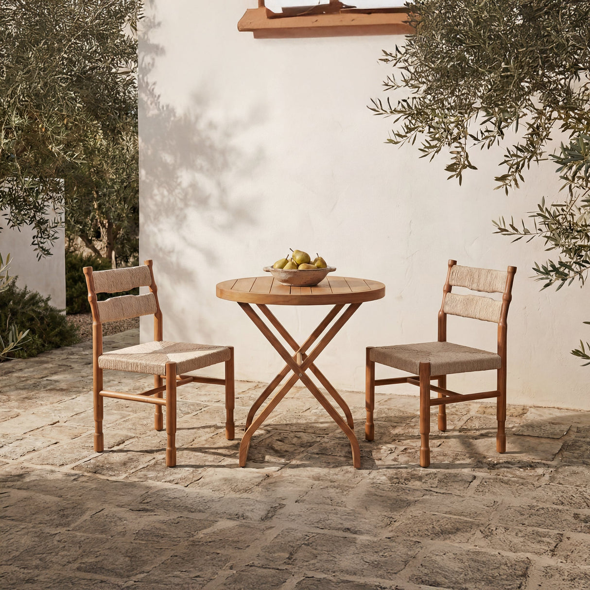 Raf Natural Outdoor Dining Chair (Set of 2) by MOES at Eve Furniture