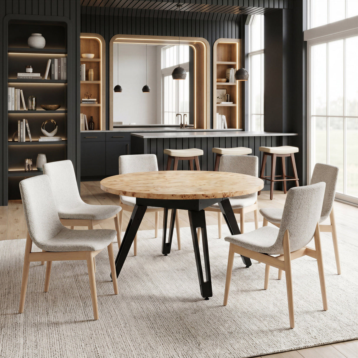 Raha Gray & Whitewashed Dining Chair (Set of 2) by Zuomod at Eve Furniture