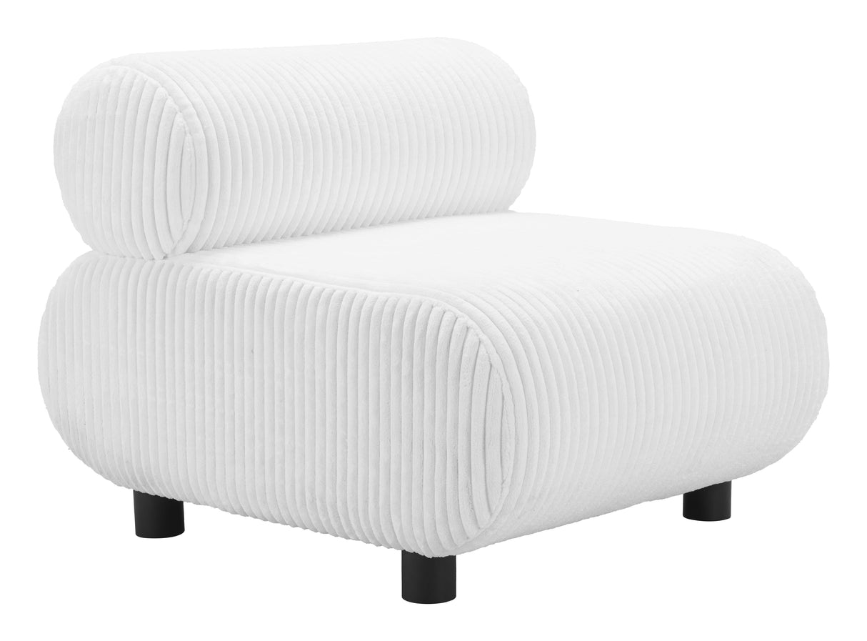 Rahat White Accent Chair by Zuomod at Eve Furniture
