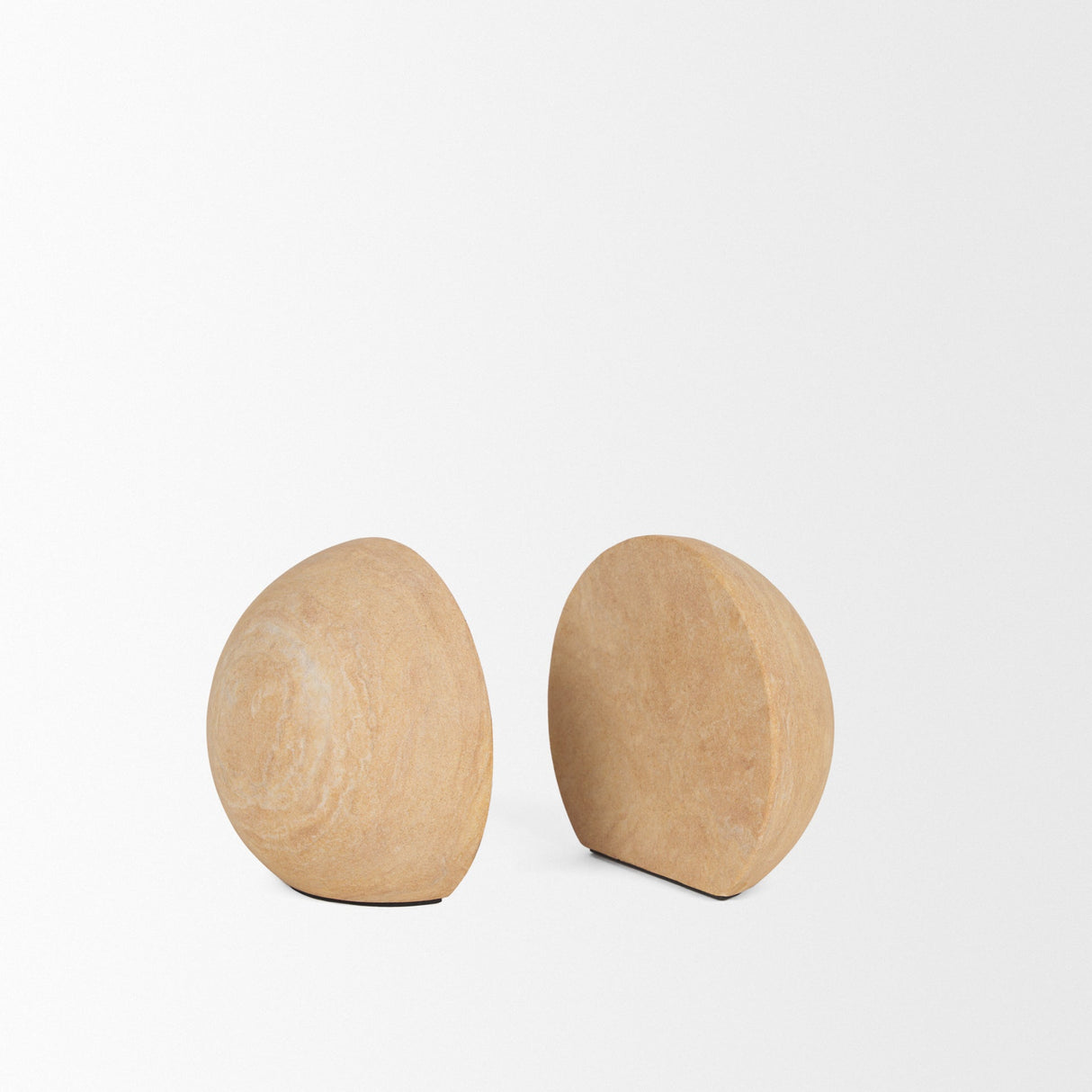 Rahmi Sandstone Orb Bookends by Mercana at Eve Furniture