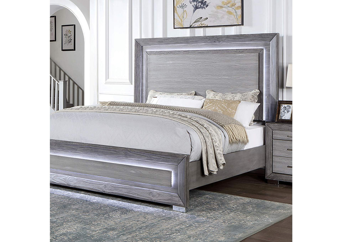 Raiden Gray California King Bed