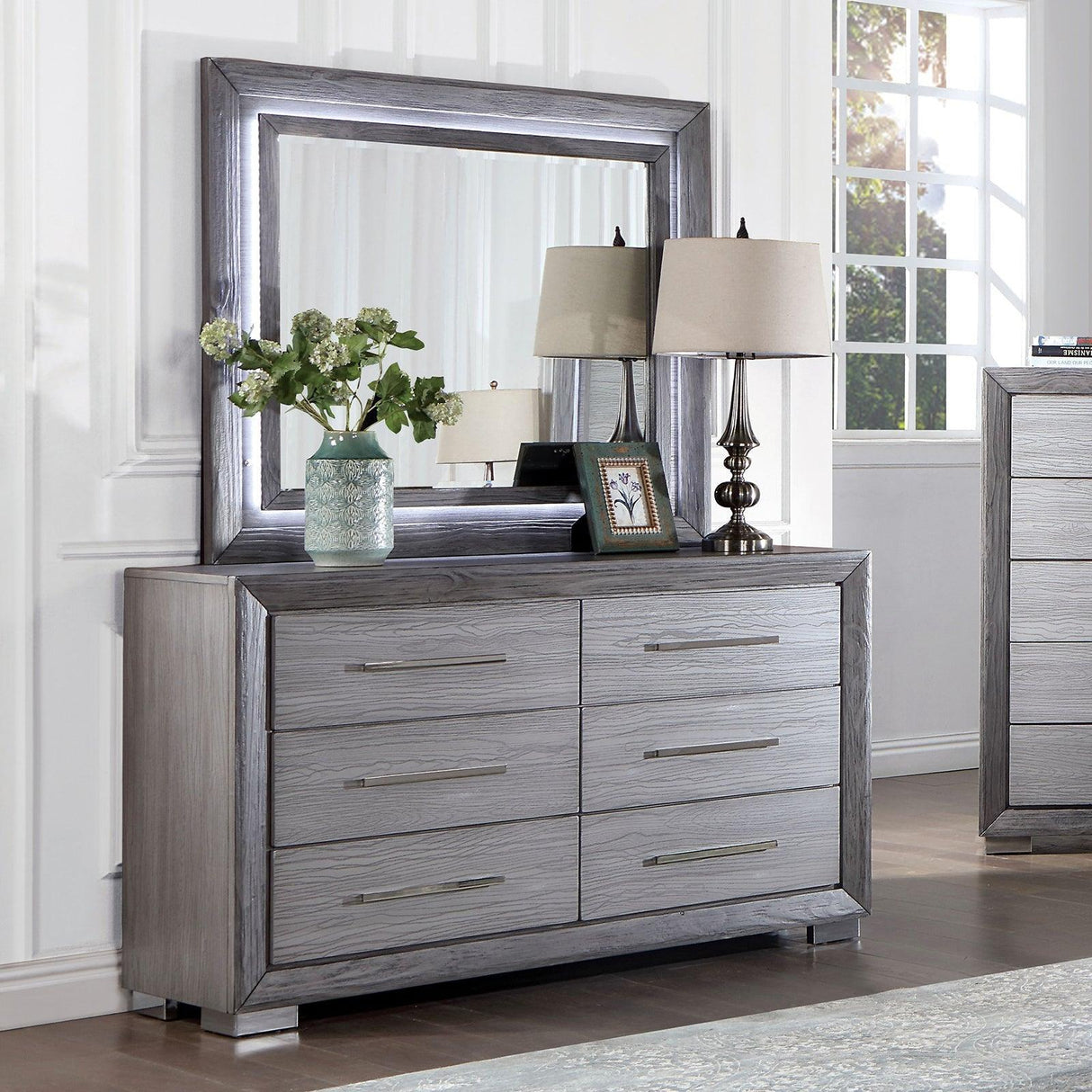 Raiden Gray Dresser by Furniture of America at Eve Furniture