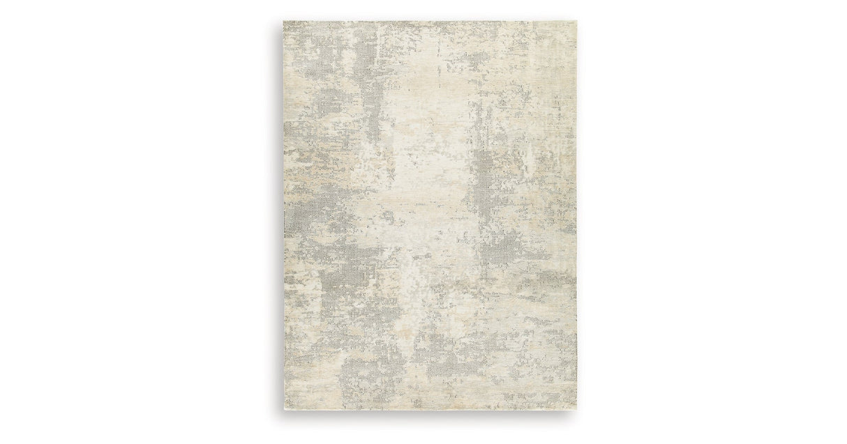 Raif Gray/White/Cream Extra Large Rug by Ashley at Eve Furniture