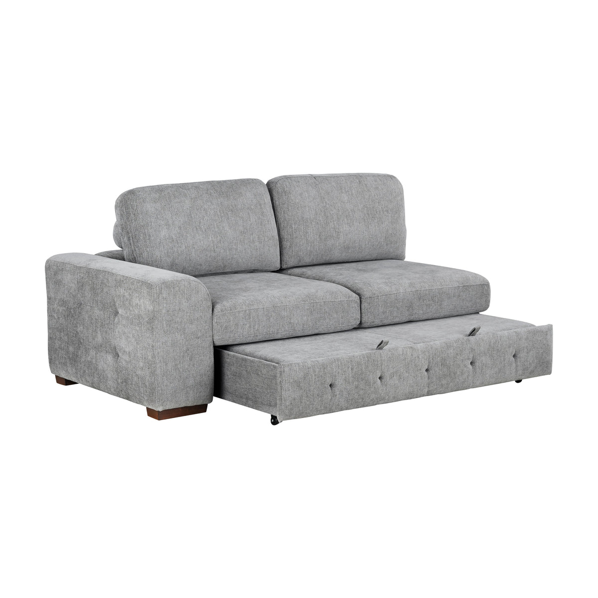 Raife Gray 4-Piece Sectional with Right Chaise and Pull-out Bed by Homelegance at Eve Furniture