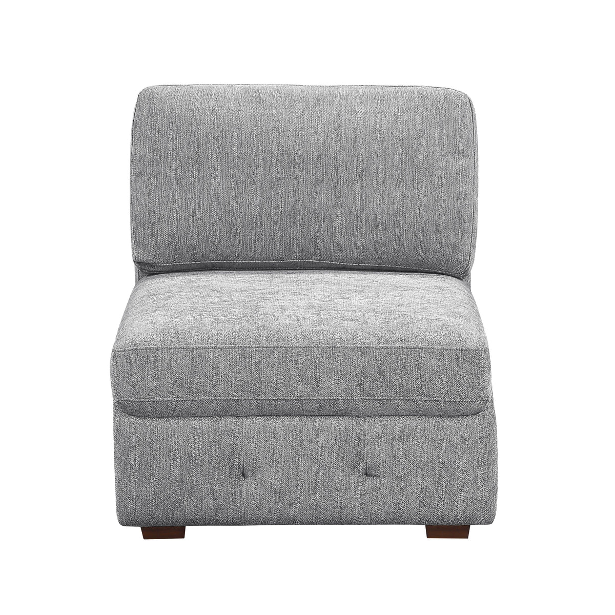 Raife Gray 4-Piece Sectional with Right Chaise and Pull-out Bed by Homelegance at Eve Furniture