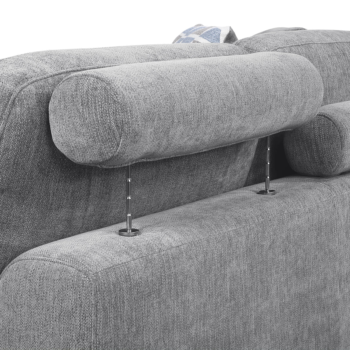 Raife Gray 4-Piece Sectional with Right Chaise and Pull-out Bed by Homelegance at Eve Furniture