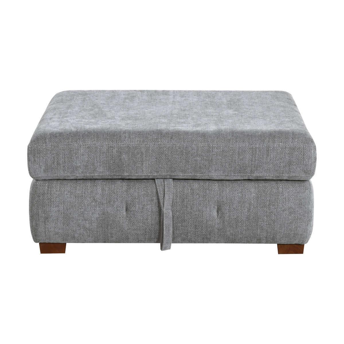 Raife Gray 5-Piece Right Chaise Sectional with Ottoman by Homelegance at Eve Furniture