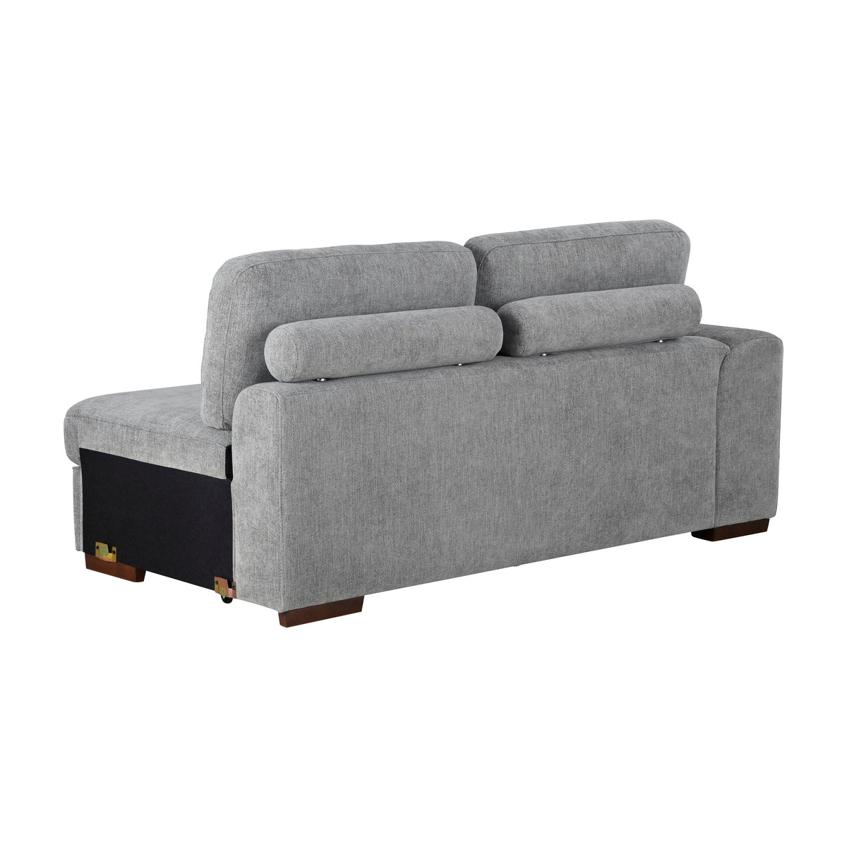 Raife Gray 5-Piece Right Chaise Sectional with Ottoman by Homelegance at Eve Furniture