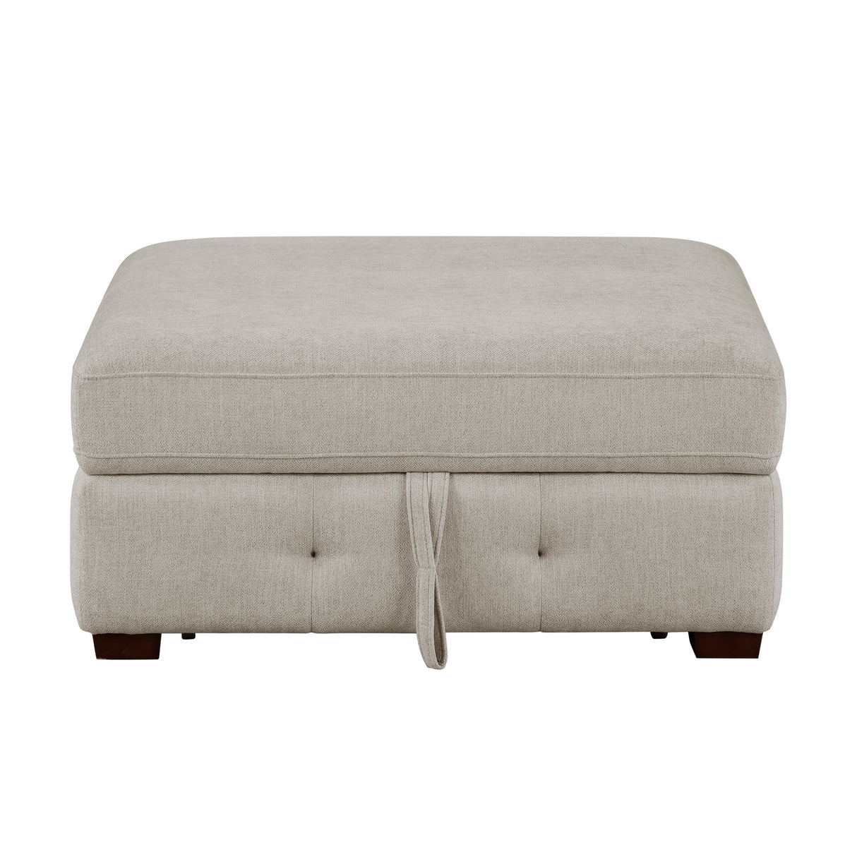 Raife Taupe 5-Piece Sectional with Right Chaise and Ottoman by Homelegance at Eve Furniture