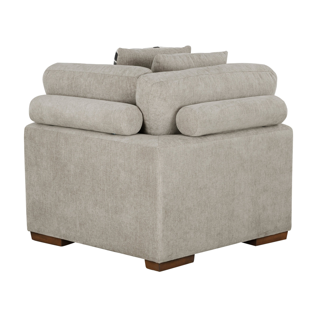 Raife Taupe 5-Piece Sectional with Right Chaise and Pull-out Bed by Homelegance at Eve Furniture