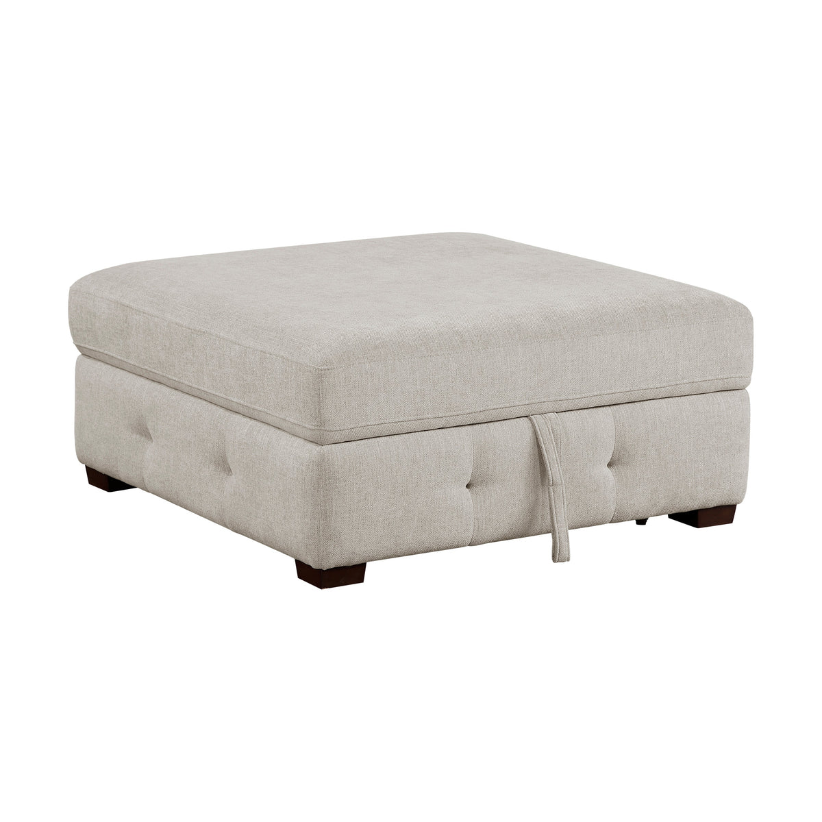 Raife Taupe 5-Piece Sectional with Right Chaise and Pull-out Bed by Homelegance at Eve Furniture