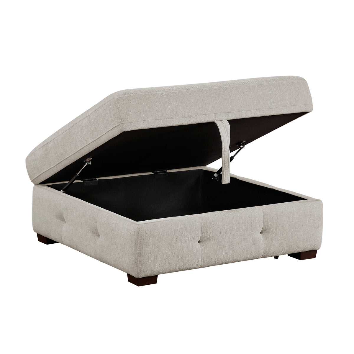 Raife Taupe 5-Piece Sectional with Right Chaise and Pull-out Bed by Homelegance at Eve Furniture
