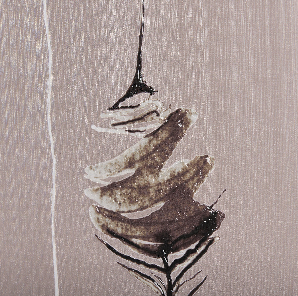 Rain of Feather Warm Gray by Mercana Studio a Hand Embellished Textured Canvas by Mercana at Eve Furniture