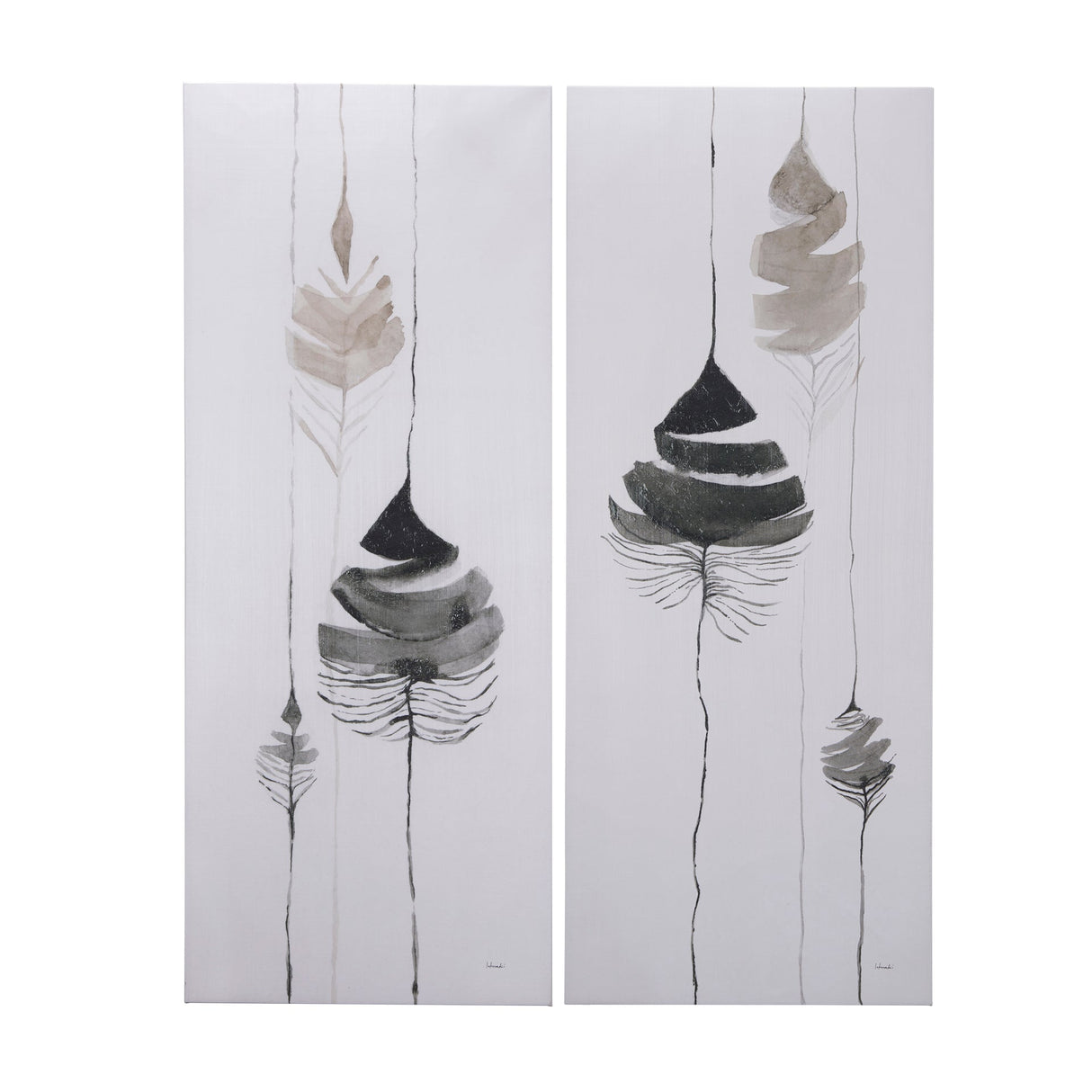 Rain of Leaf I by Mercana Studio a Hand Embellished Textured Canvas by Mercana at Eve Furniture