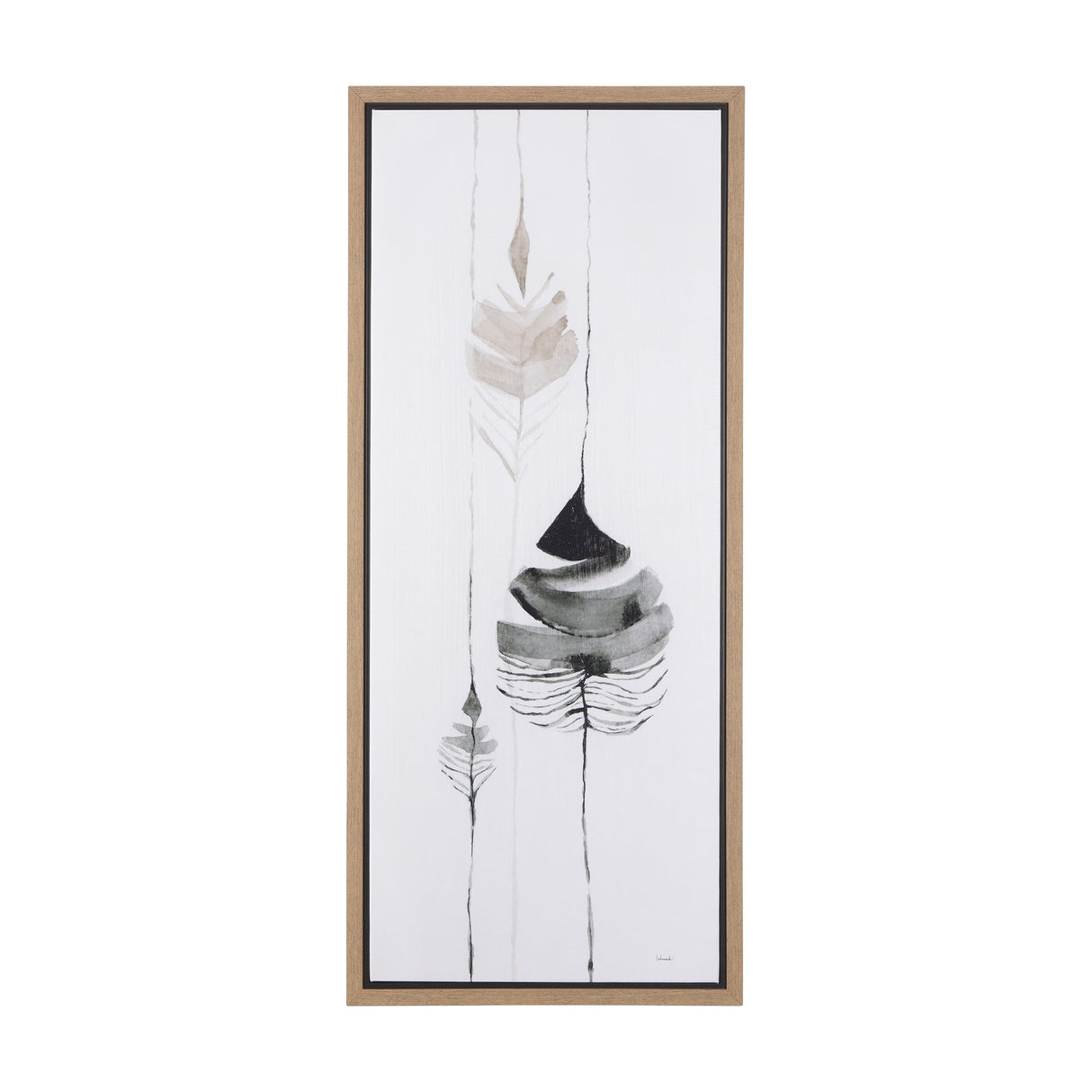 Rain of Leaf I by Mercana Studio a Hand Embellished Textured Framed Canvas by Mercana at Eve Furniture