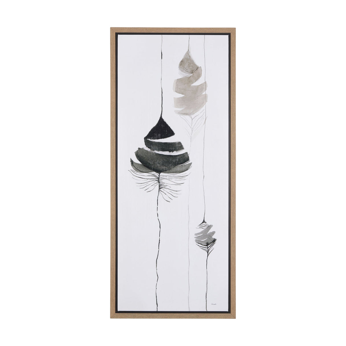 Rain of Leaf II by Mercana Studio a Hand Embellished Textured Framed Canvas by Mercana at Eve Furniture
