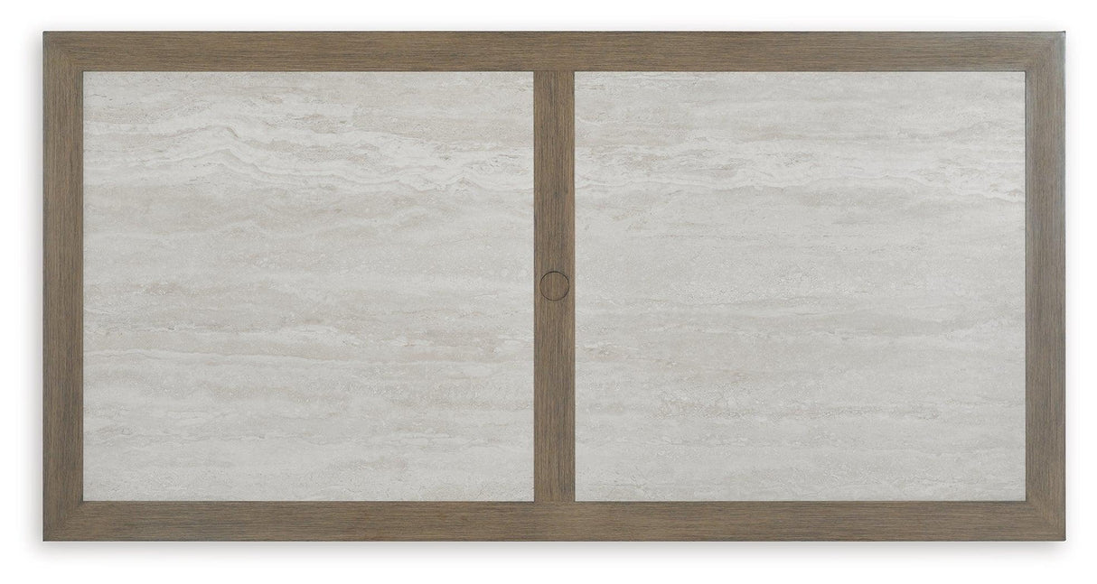 Rainier Ranch Brown/Beige Outdoor Dining Table by Ashley at Eve Furniture
