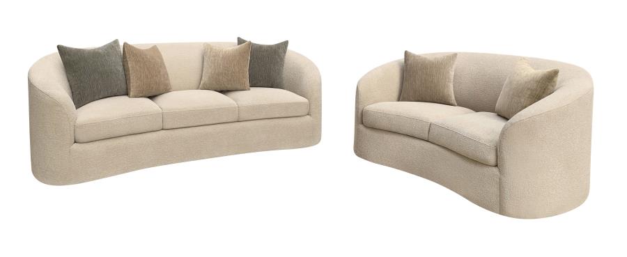 Rainn Camel 2-Piece Living Room Set