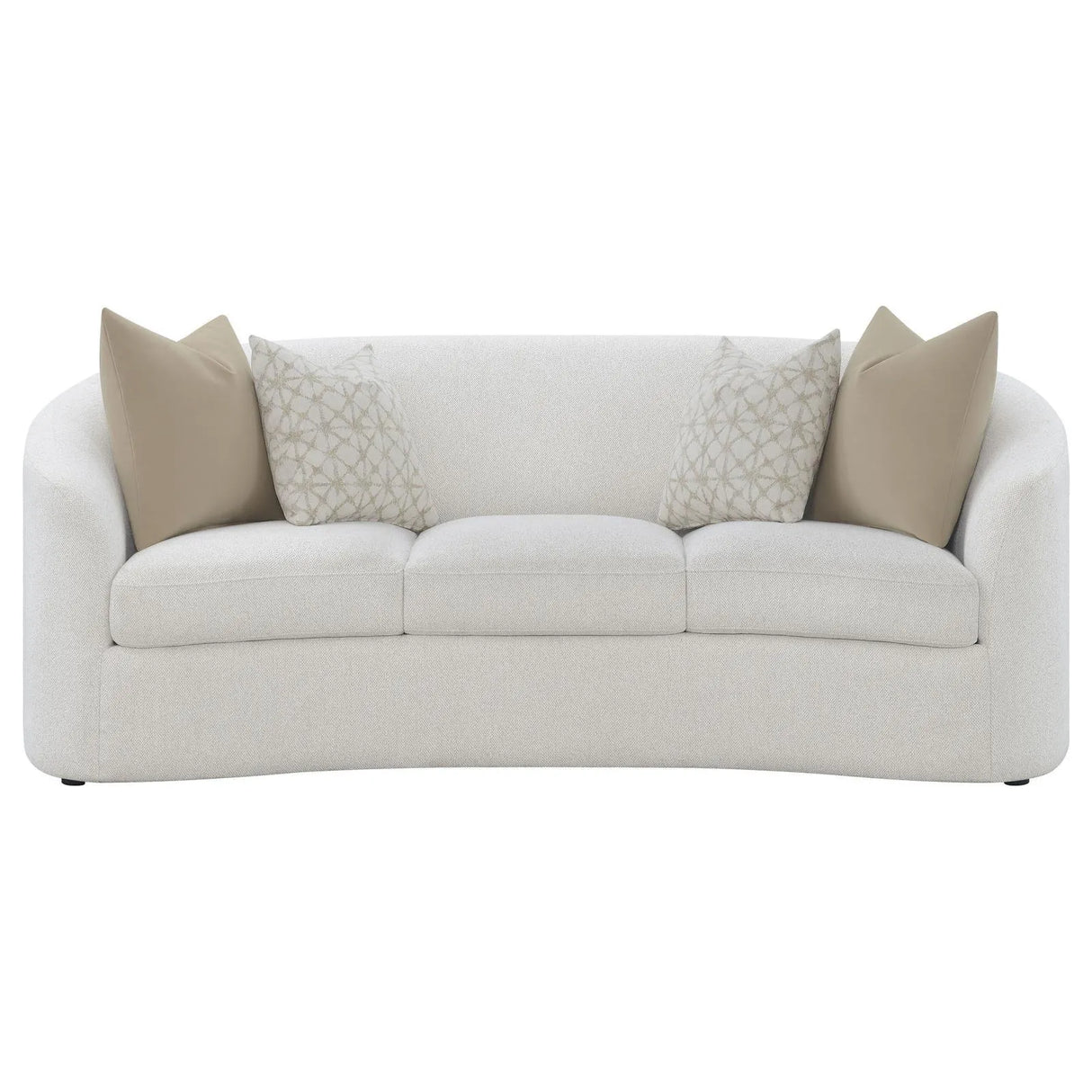 Rainn Latte 2-Piece Upholstered Tight Back Living Room Set by Coaster at Eve Furniture