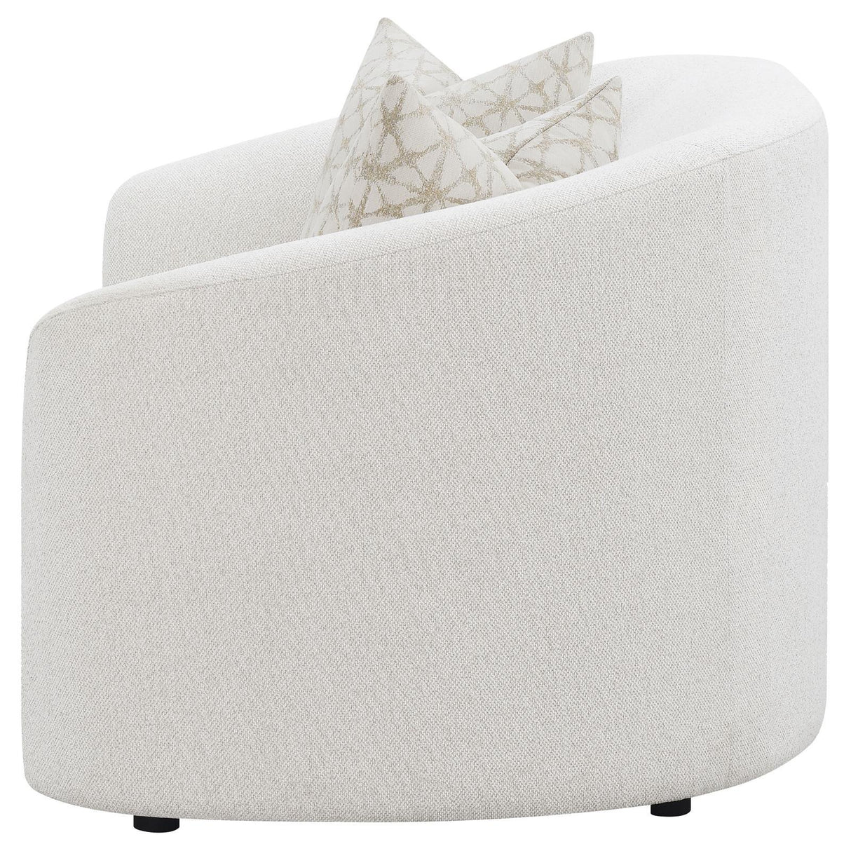 Rainn Latte Upholstered Tight Back Loveseat by Coaster at Eve Furniture