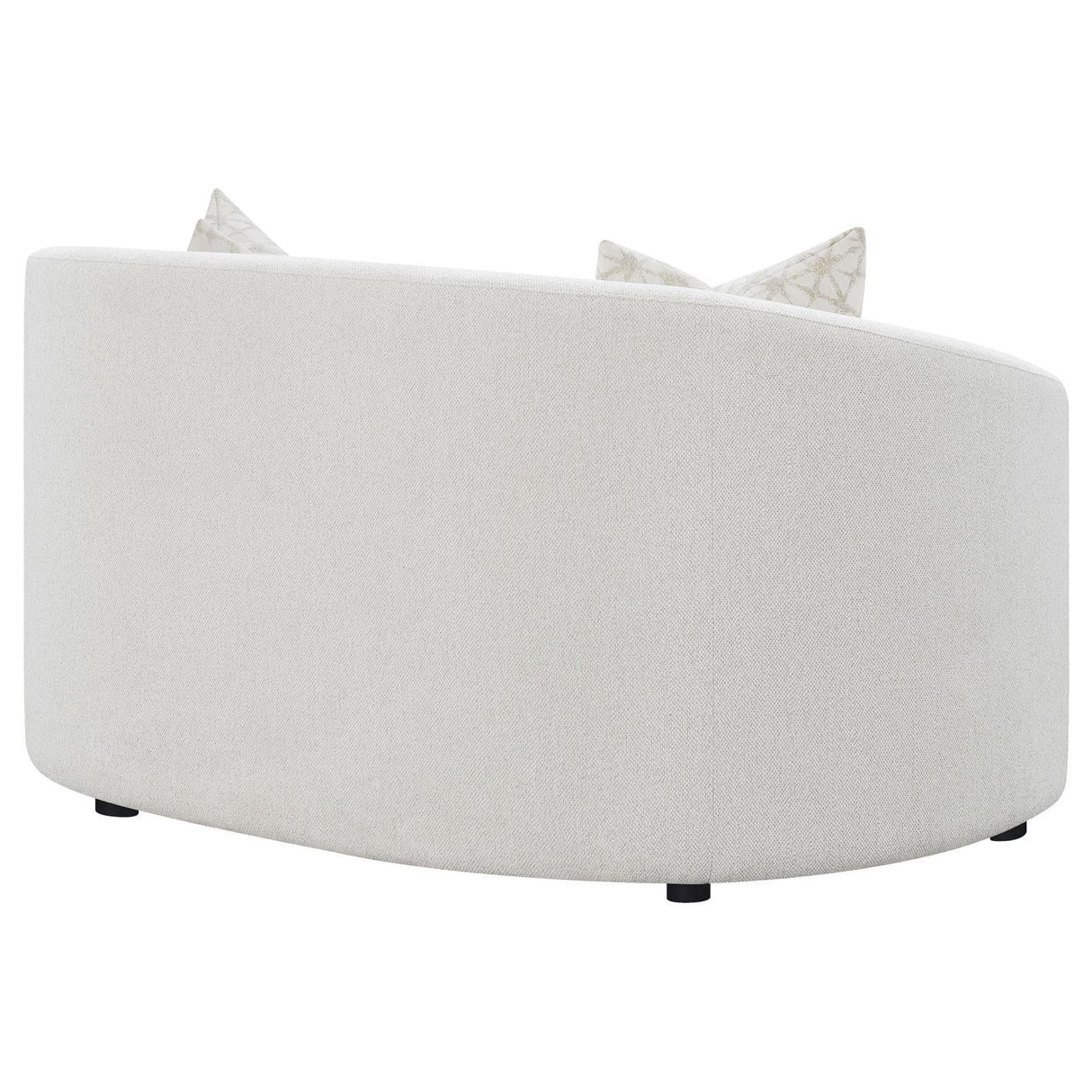 Rainn Latte Upholstered Tight Back Loveseat by Coaster at Eve Furniture