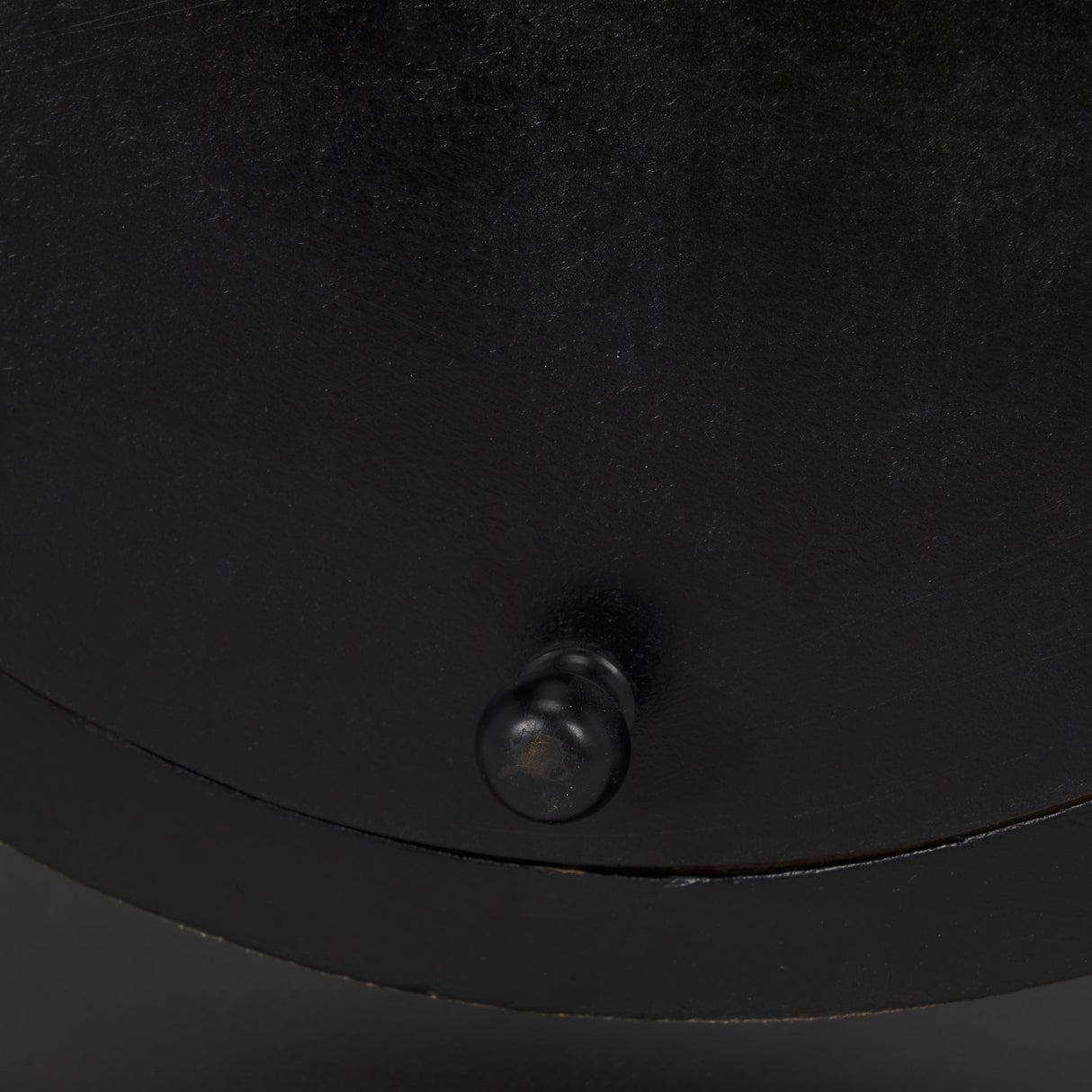 Raja Matte Black Metal w/ Wood Table Clock by Mercana at Eve Furniture