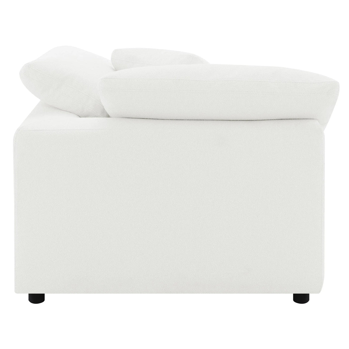 Raleigh Ivory Boucle Upholstered Corner Chair by Coaster at Eve Furniture