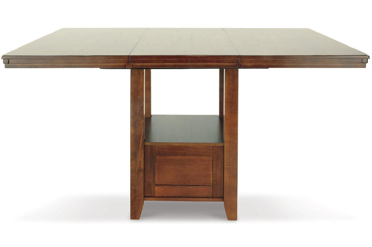 Ralene Medium Brown Counter Height Dining Extension Table by Ashley at Eve Furniture