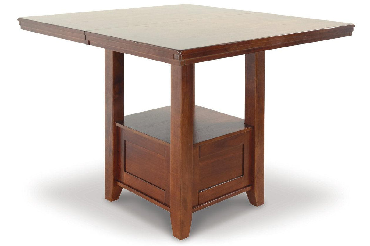 Ralene Medium Brown Counter Height Dining Extension Table by Ashley at Eve Furniture