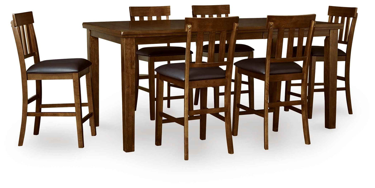 Ralene Medium Brown Counter Height Set by Ashley at Eve Furniture