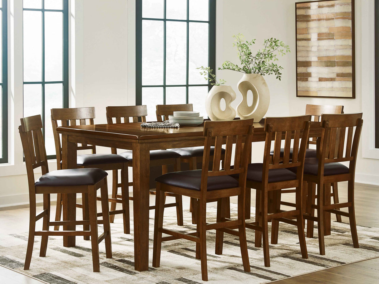Ralene Medium Brown Counter Height Set by Ashley at Eve Furniture