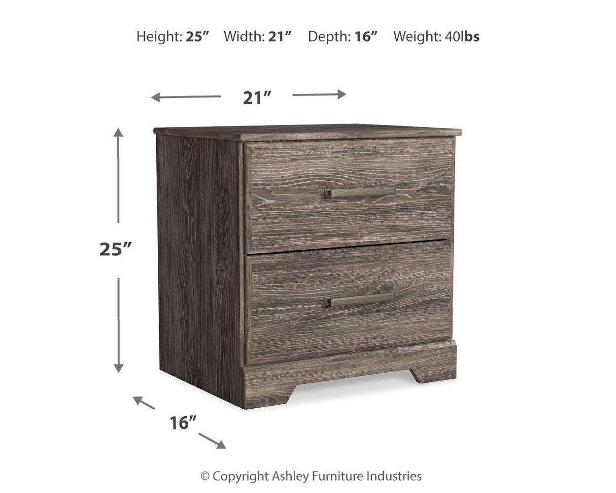 Ralinksi Gray Nightstand by Ashley at Eve Furniture