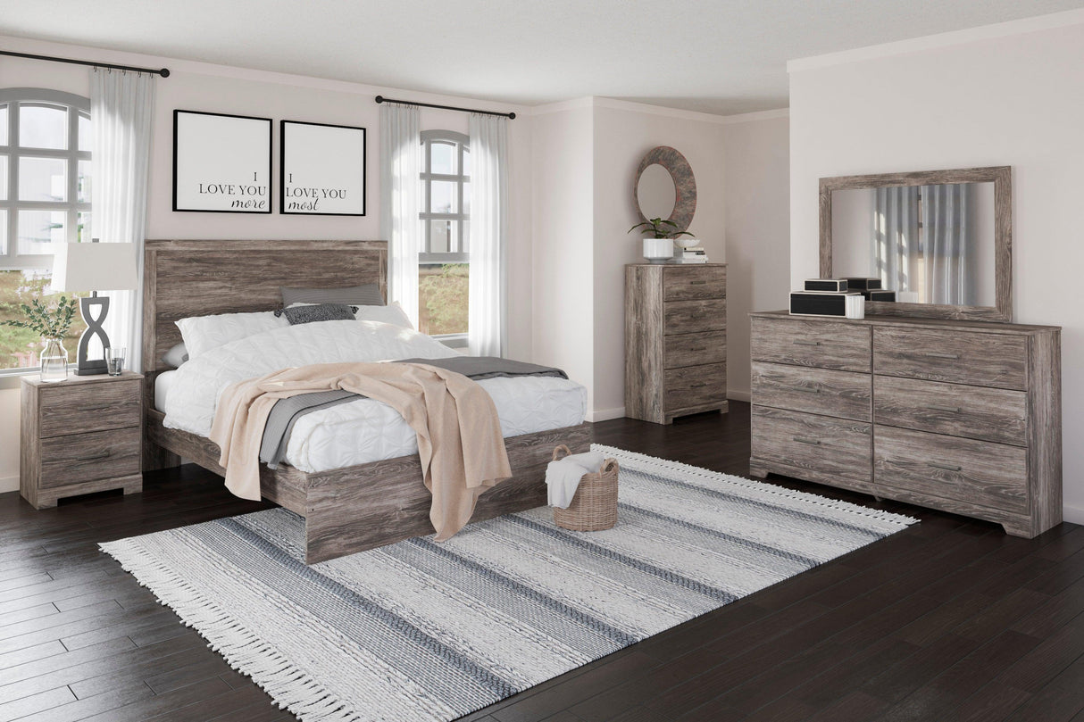 Ralinksi Gray Queen Panel Bed by Ashley at Eve Furniture