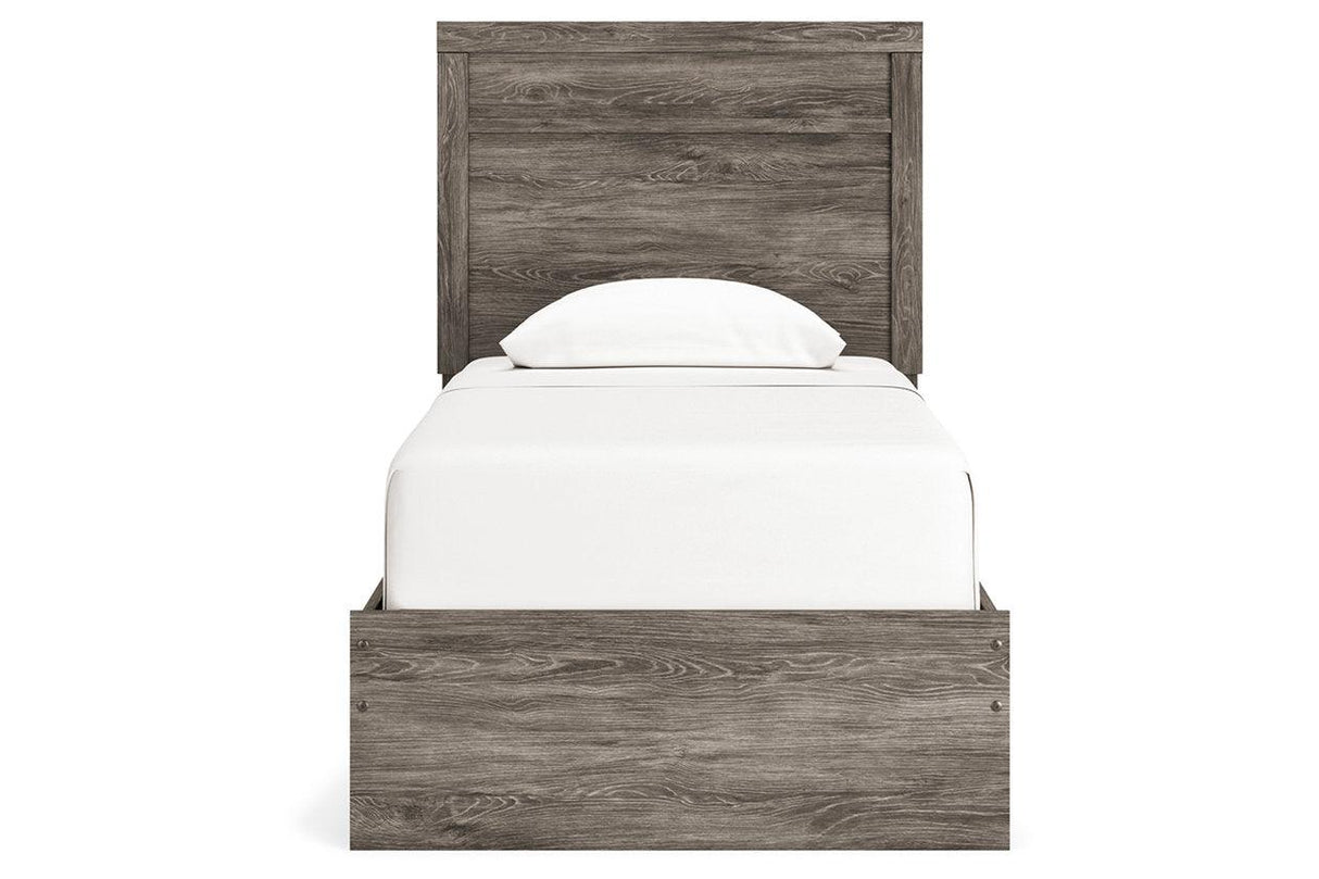 Ralinksi Gray Twin Panel Bed by Ashley at Eve Furniture