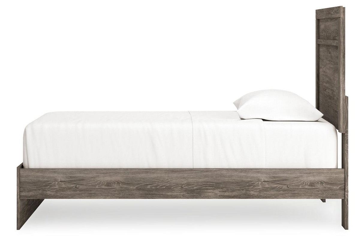 Ralinksi Gray Twin Panel Bed by Ashley at Eve Furniture