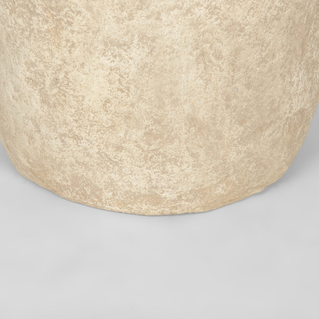 Rama Large Beige Paper Mache Floor Vase by Mercana at Eve Furniture