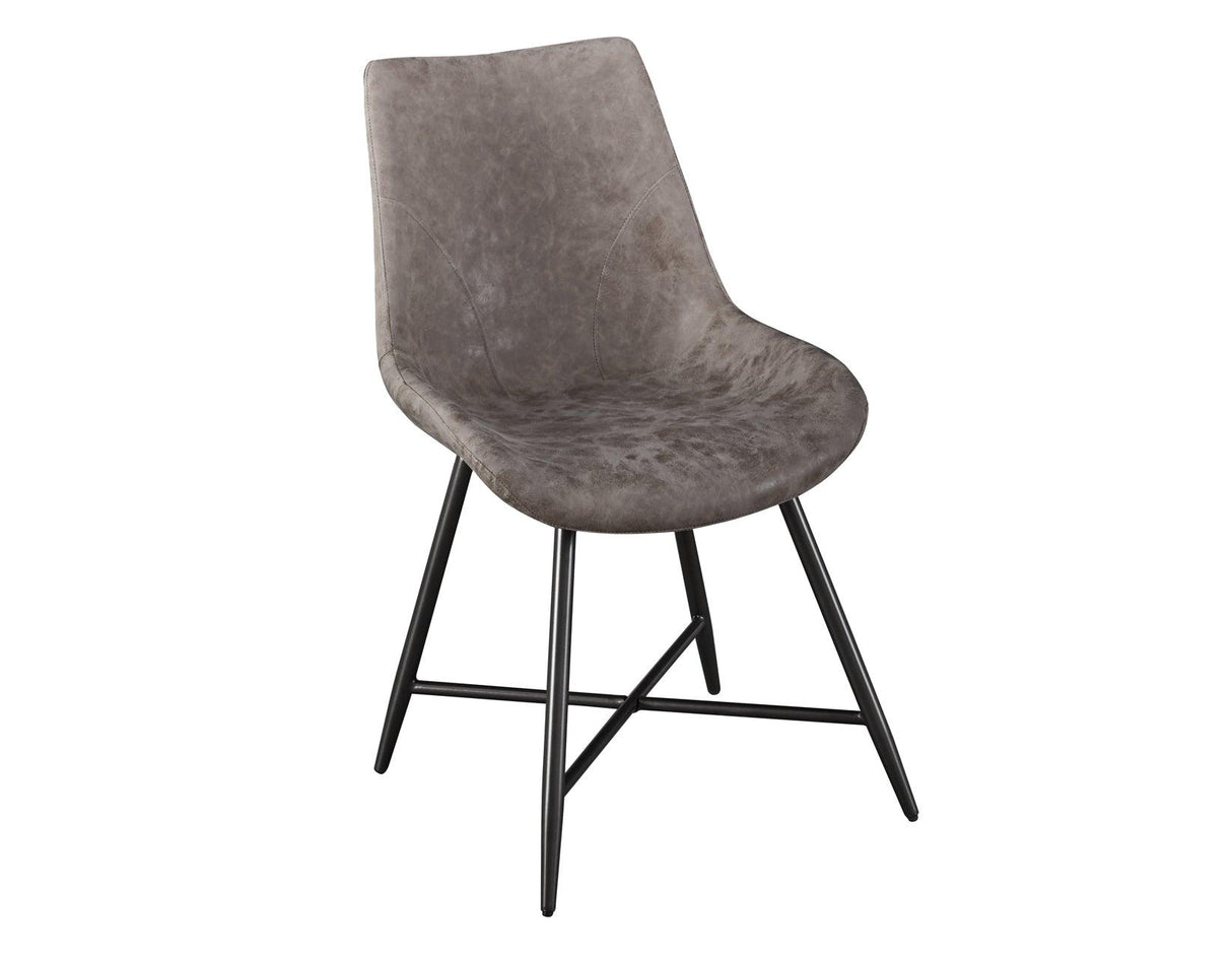Ramona Brown PU Side Chair, Set of 2 by Steve Silver at Eve Furniture