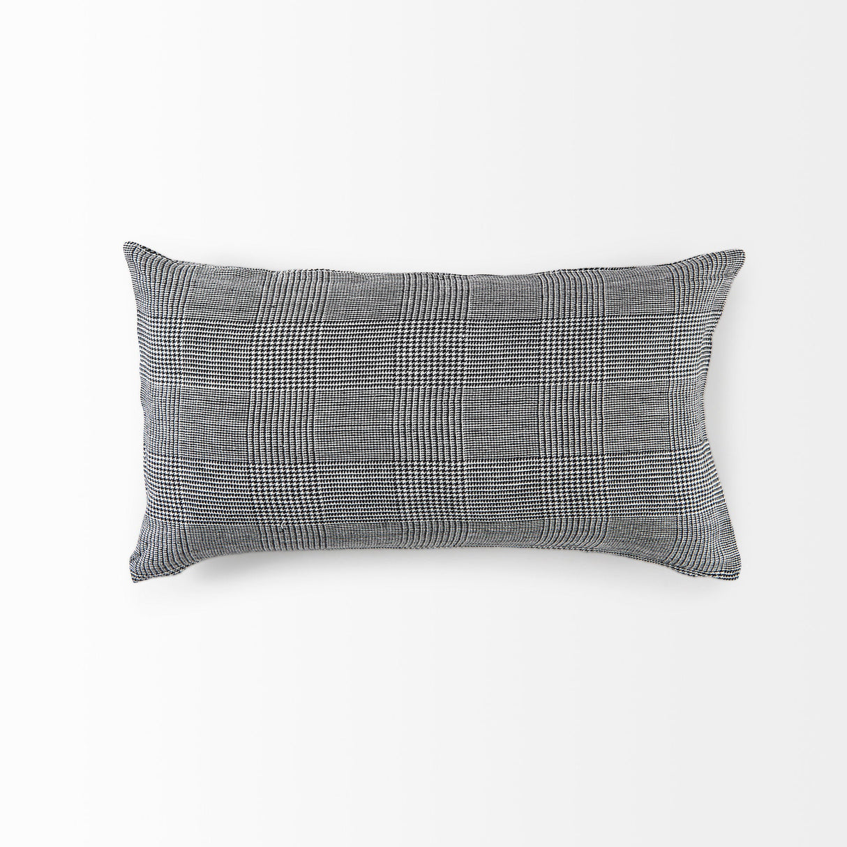 Ramone White and Black Fabric Decorative Pillow Cover by Mercana at Eve Furniture