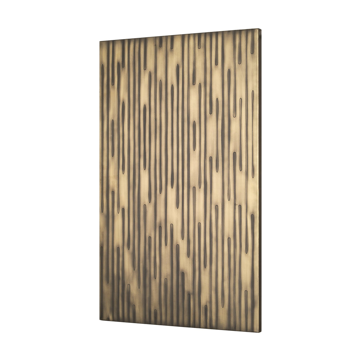 Ramos Painted Antiqued Gold Metal Wall Art by Mercana at Eve Furniture