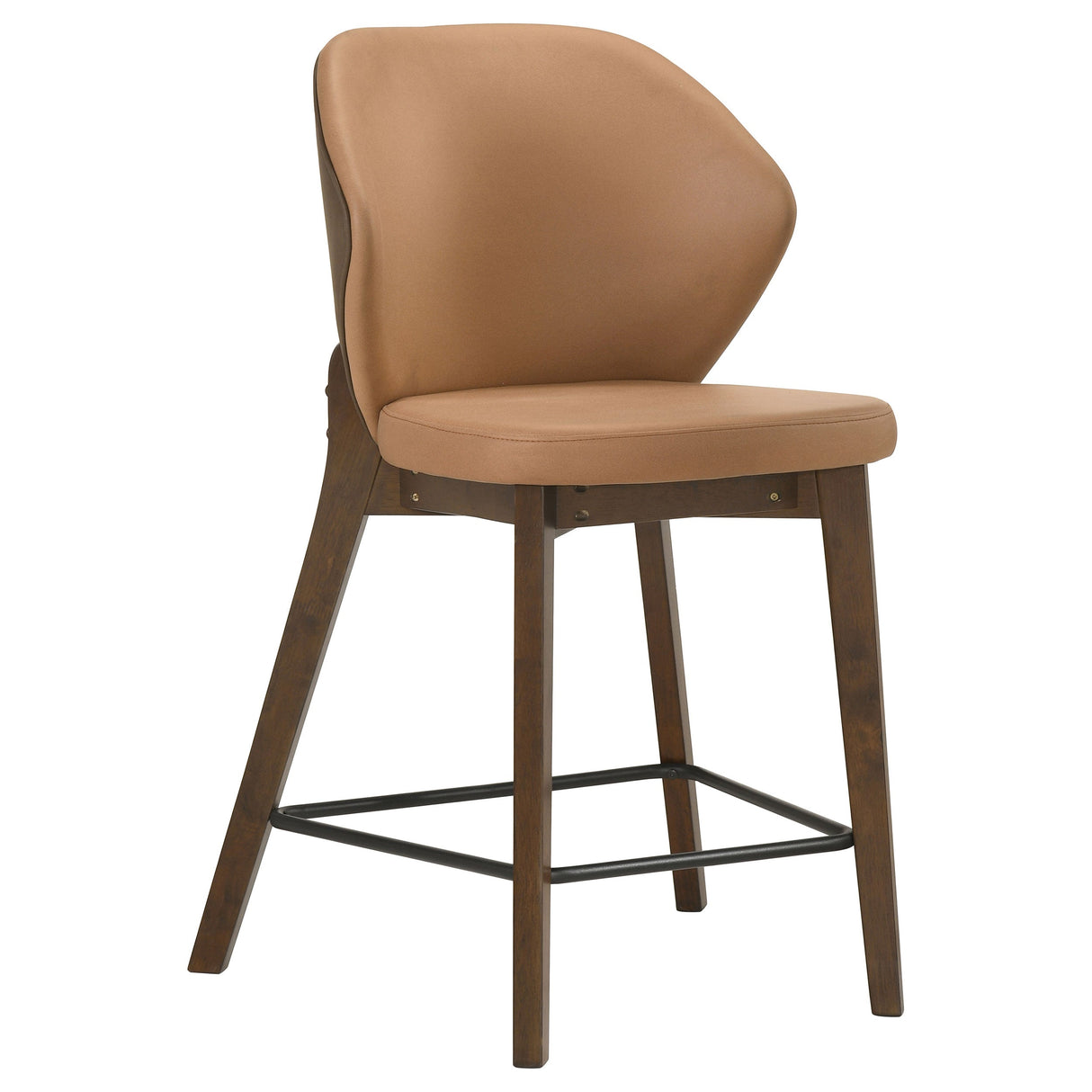 Randolph Butterscotch And Brown Upholstered Counter Height Chair (Set Of 2) by Coaster at Eve Furniture