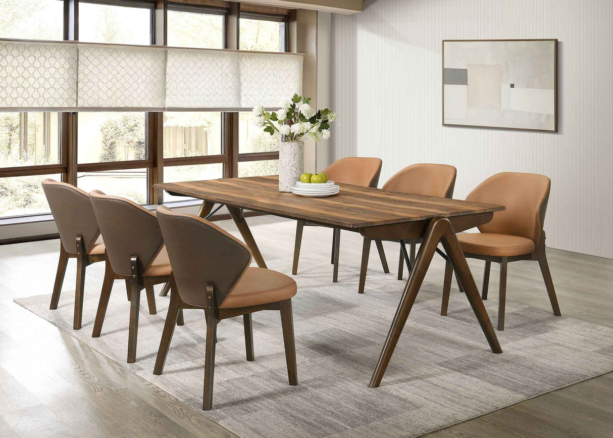 Randolph Butterscotch/Brown Dining Side Chair (Set of 2) by Coaster at Eve Furniture