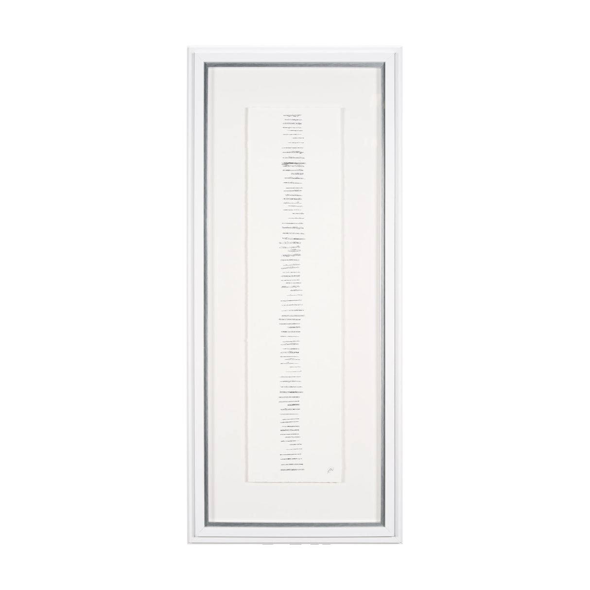 Random Lines Silver by Studio M a handmade Original Framed Artwork under Glass by Mercana at Eve Furniture