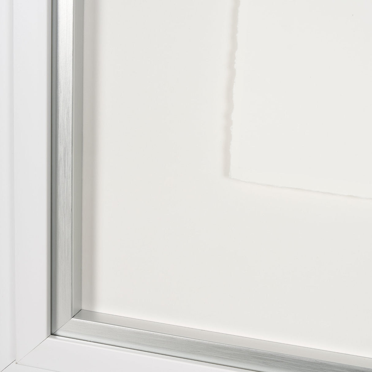Random Lines White by Studio M a handmade Original Framed Artwork under Glass by Mercana at Eve Furniture