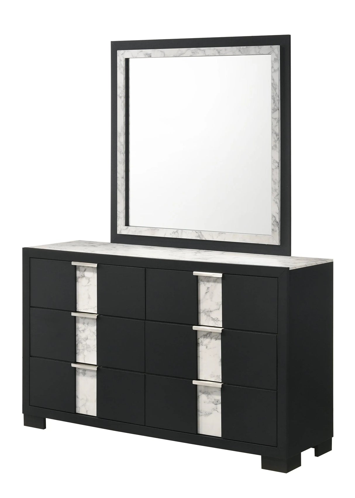 Rangley Black LED Panel Bedroom Set by Crown Mark at Eve Furniture