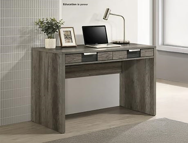 Rangley Grey and Brown Writing Desk by Crown Mark at Eve Furniture