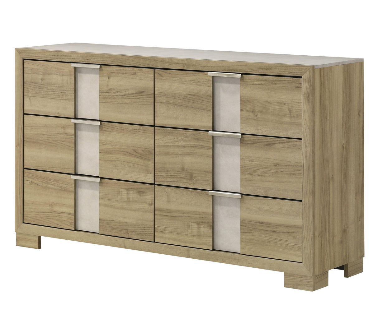 Rangley Driftwood LED Panel Bedroom Set by Crown Mark at Eve Furniture