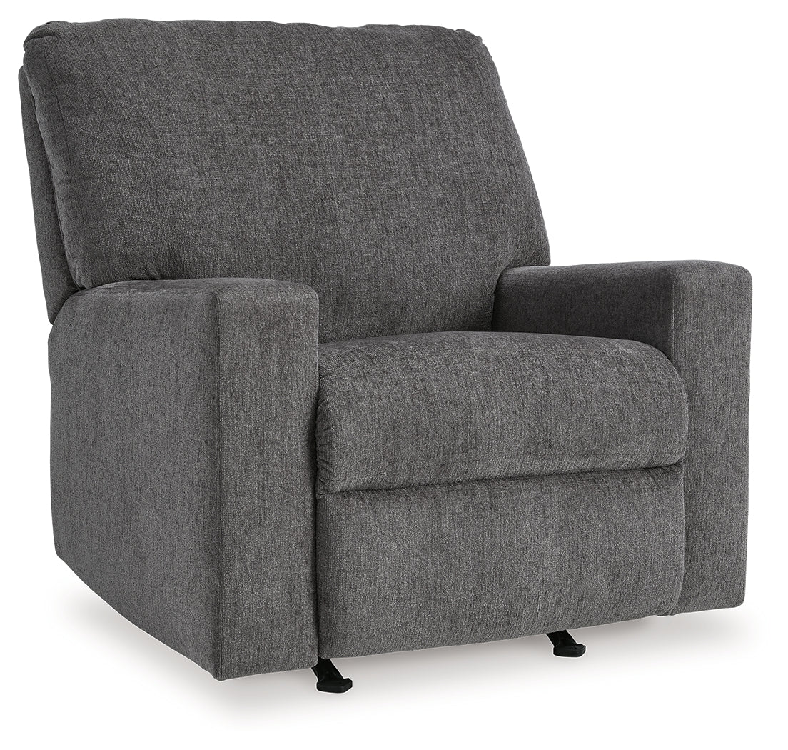 Rannis Pewter Recliner by Ashley at Eve Furniture