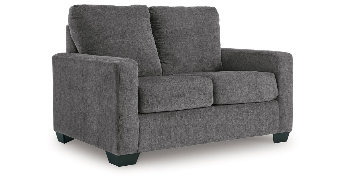 Rannis Pewter Twin Sofa Sleeper by Ashley at Eve Furniture